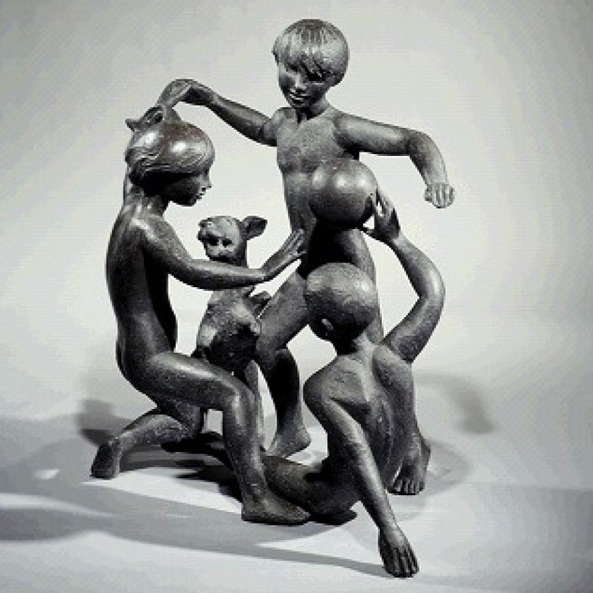 Children-at-Play-Milton-Hebald-1974-Bronze