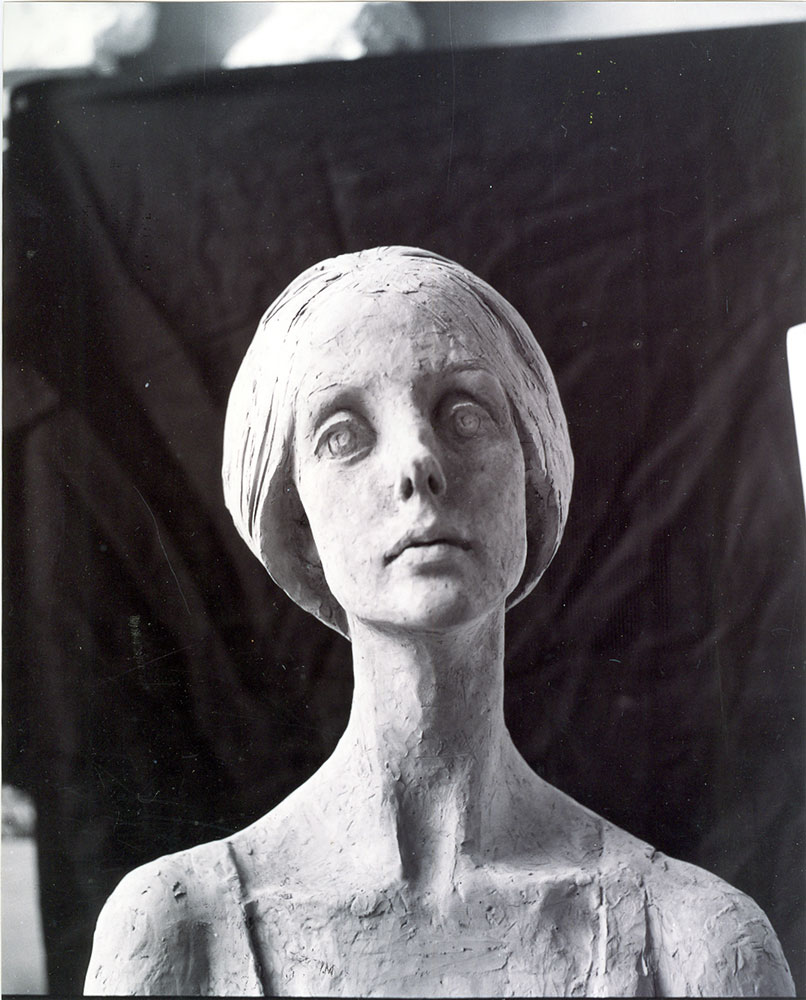 Milton Hebald. Portrait of Freda Hyman. Terra Cotta. 1967