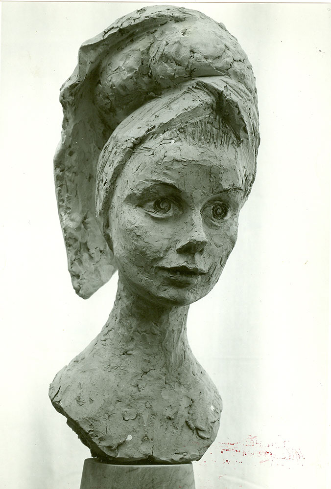 Milton Hebald. Portrait of Lottie Blauster. Terra Cotta. 1956