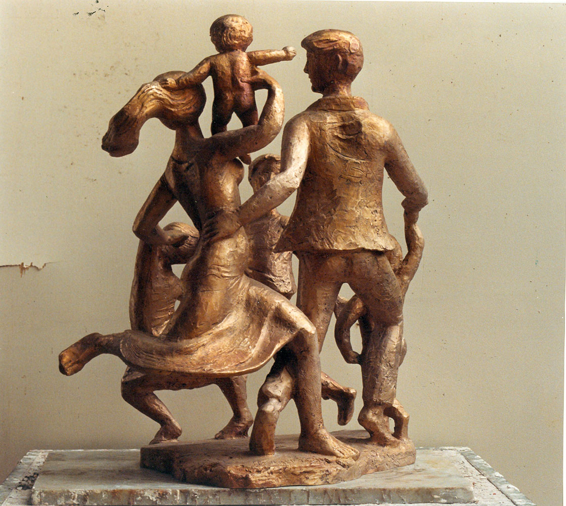 Milton Hebald. The Joyous Family. Bronze. 1999
