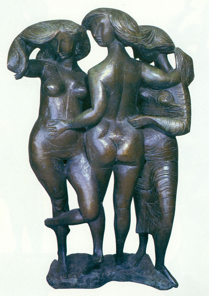Milton Hebald. The Three Graces. Bronze. 1961