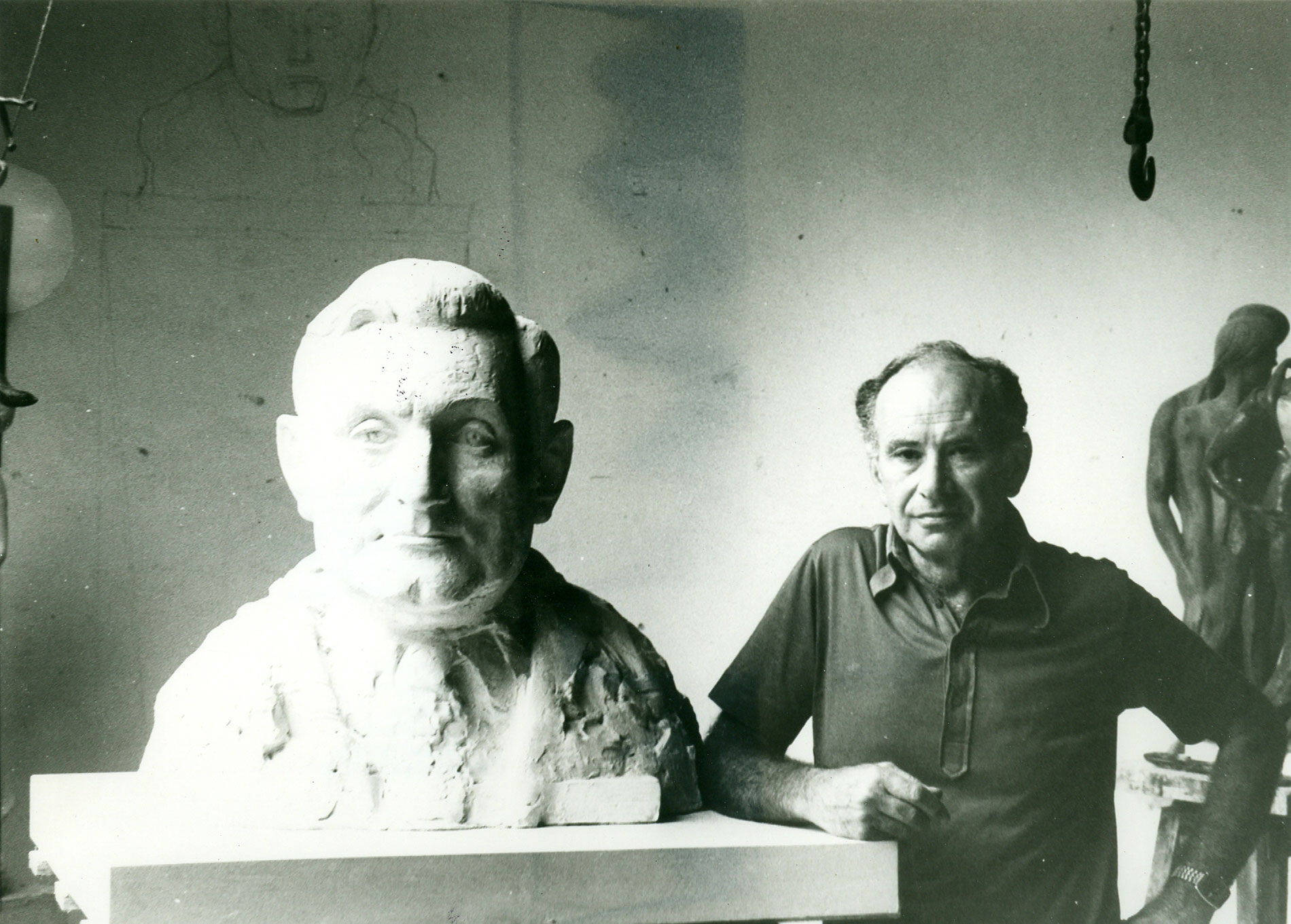 Milton Hebald. Bust of Richard Tucker, Clay, 1977