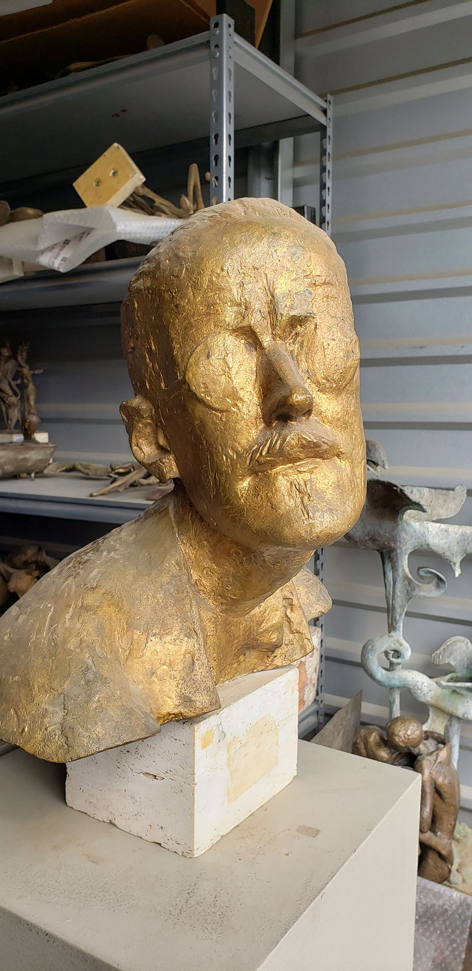 Milton Hebald. Bust of James Joyce, Bronze, 1965-1982