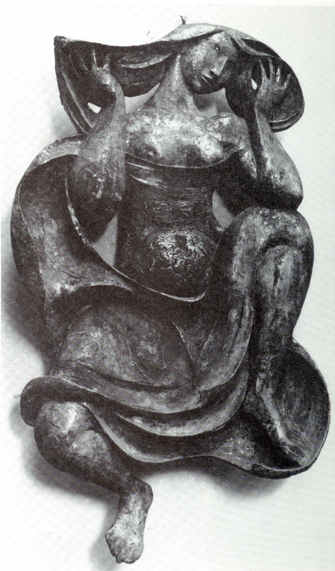 Milton Hebald. Woman With Drapery, Bronze, Whitney Museum, 1957