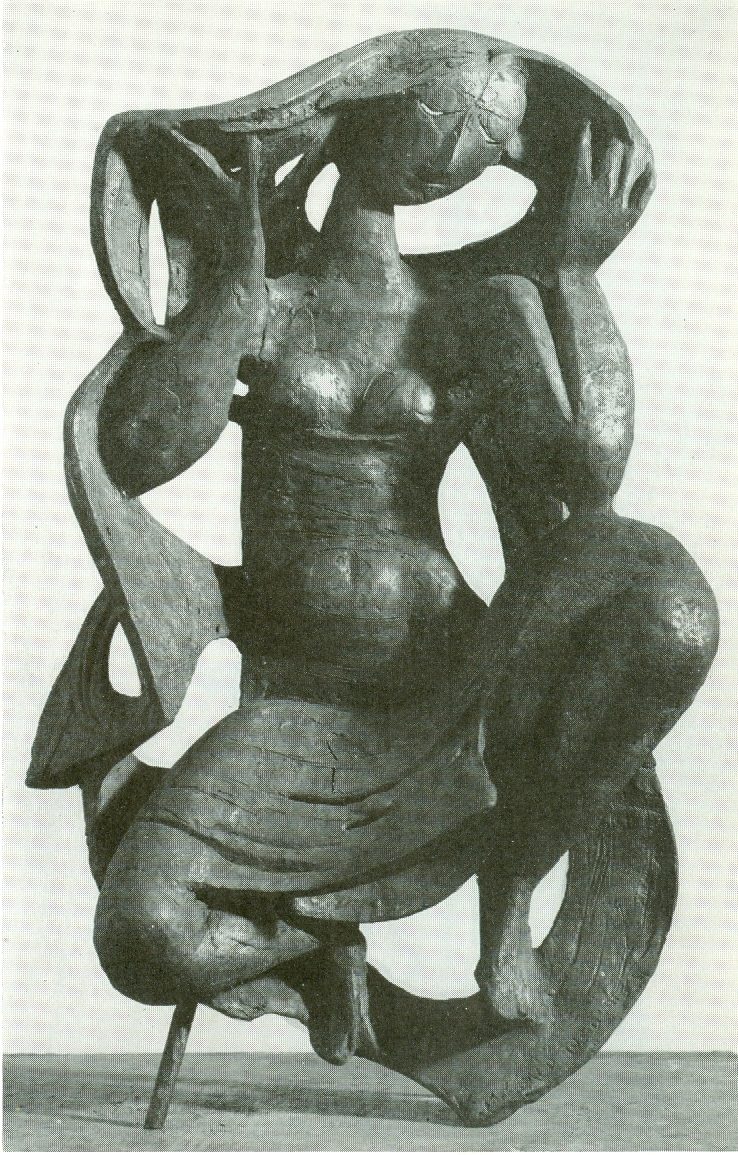 Woman With Drapery. Bronze. c1957